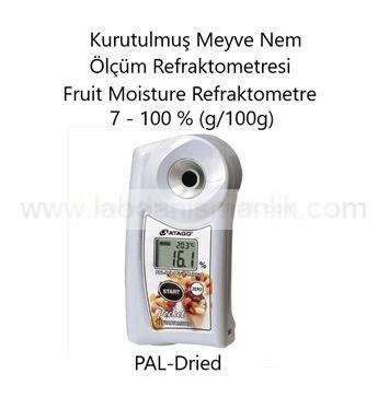 Refraktometre – Atago PAL-Dried Fruit Moisture Refraktometre – Kurutulmuş Meyve Nem Ölçüm Refraktometresi – Ölçüm Aralığı: 7 – 100 % (g/100g)