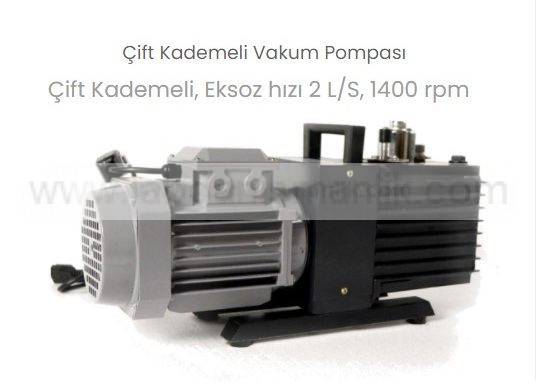 Vakum Pompası – Thermomac VP-24 – Çift Kademeli Vakum Pompası – 2 LT Saat, 1400 rpm