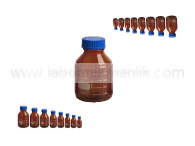 HPLC şişesi 1000 ml, amber şişe