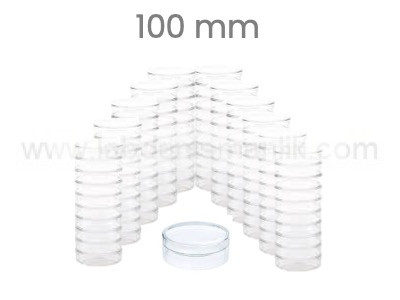 PETRİ KABI – Cam Petri Kabı 100 mm – Petri Kutusu Petri Dish 100 Adet/koli